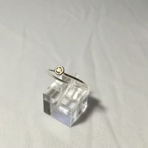 Silpada November Birthstone Ring .925 SS & Citrine